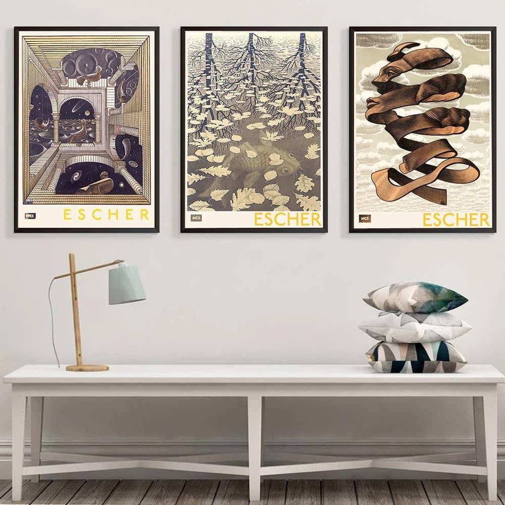 Amazon.co.jp: M.C.エッシャー40つの世界ポスター M.C.